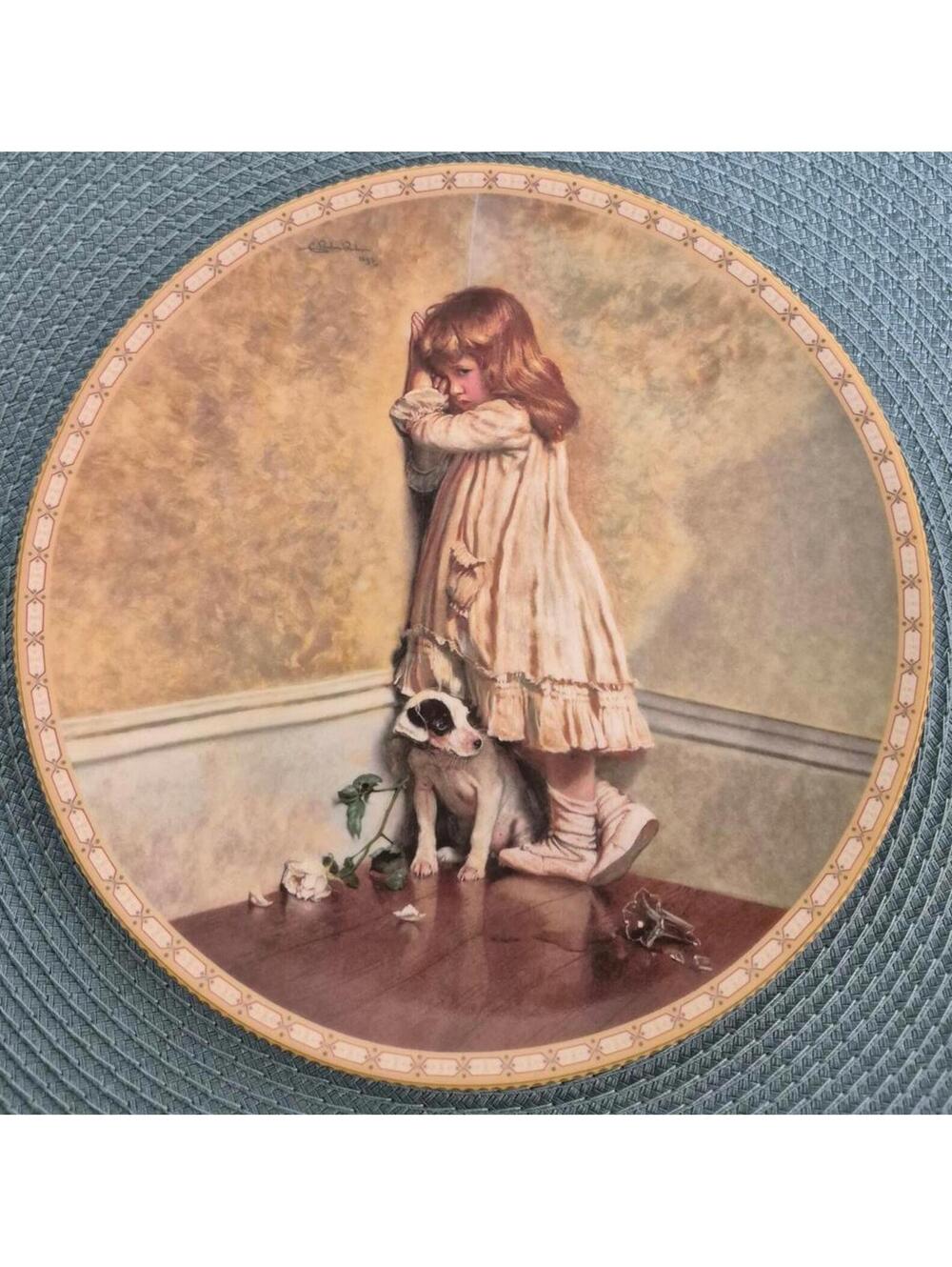 Charles Burton Barber Collectible Plate - 1991 - "The Original 'In Disgrace' "